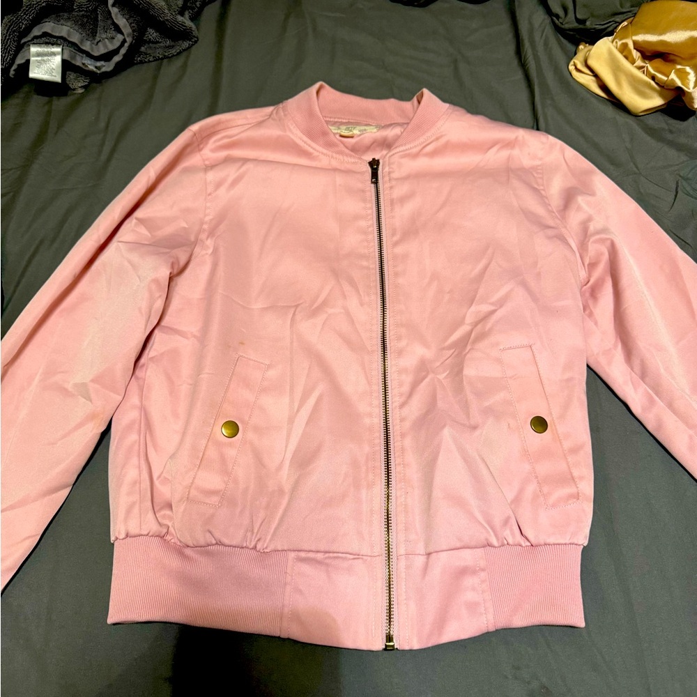 Pink bomber jacket